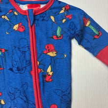 Load image into Gallery viewer, Unisex Paddington, Paddington Bear cotton zip coverall, GUC, size 000,  