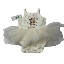 Load image into Gallery viewer, Girls Baby Berry, cream cotton blend tulle ruffle Christmas bodysuit, NEW, size 000,  