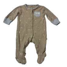 Load image into Gallery viewer, Unisex Next, tan cotton coverall, rainbow, EUC, size 000,  