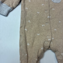 Load image into Gallery viewer, Unisex Next, tan cotton coverall, rainbow, EUC, size 000,  