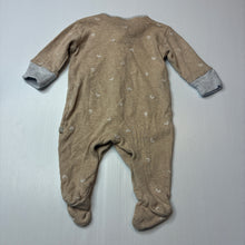 Load image into Gallery viewer, Unisex Next, tan cotton coverall, rainbow, EUC, size 000,  