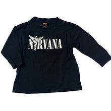 Load image into Gallery viewer, Unisex Nirvana, black cotton long sleeve t-shirt, EUC, size 3,  
