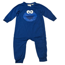 Load image into Gallery viewer, Boys Sesame Street, Cookie Monster blue cotton romper, EUC, size 0,  