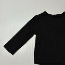 Load image into Gallery viewer, Unisex Anko, plain black cotton long sleeve t-shirt, EUC, size 2,  