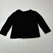 Load image into Gallery viewer, Unisex Anko, plain black cotton long sleeve t-shirt, EUC, size 2,  