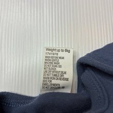 Load image into Gallery viewer, Unisex Baby Berry, navy cotton bodysuit, EUC, size 000,  