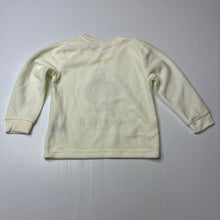 Load image into Gallery viewer, Unisex HELLO PUMPKIN, cream velour pyjama top, embroidered, EUC, size 1,  