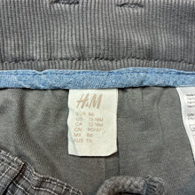 Load image into Gallery viewer, Boys H&amp;M, grey cotton pants, elasticated, GUC, size 1,  