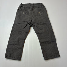 Load image into Gallery viewer, Boys H&amp;M, grey cotton pants, elasticated, GUC, size 1,  