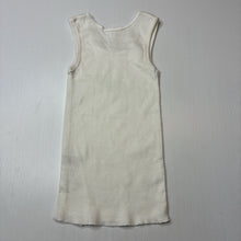 Load image into Gallery viewer, Unisex Tiny Little Wonders, white cotton singlet, dinosaur, GUC, size 1,  