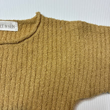 Load image into Gallery viewer, Unisex BELLE &amp; SUN, mustard cotton ribbed terry t-shirt, GUC, size 000,  
