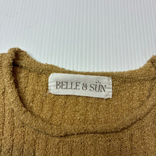 Load image into Gallery viewer, Unisex BELLE &amp; SUN, mustard cotton ribbed terry t-shirt, GUC, size 000,  
