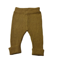 Load image into Gallery viewer, Unisex BELLE &amp; SUN, mustard cotton ribbed terry pants, elasticated, GUC, size 000,  