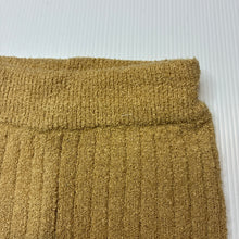 Load image into Gallery viewer, Unisex BELLE &amp; SUN, mustard cotton ribbed terry pants, elasticated, GUC, size 000,  