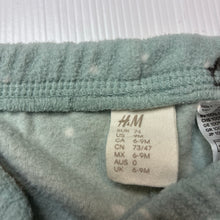 Load image into Gallery viewer, Unisex H&amp;M, green lightweight fleece pants, elasticated, GUC, size 0,  