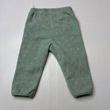 Load image into Gallery viewer, Unisex H&amp;M, green lightweight fleece pants, elasticated, GUC, size 0,  