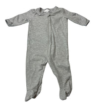 Load image into Gallery viewer, Unisex 4Baby, grey cotton blend zip coverall, pilling, FUC, size 000,  