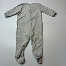 Load image into Gallery viewer, Unisex 4Baby, grey cotton blend zip coverall, pilling, FUC, size 000,  
