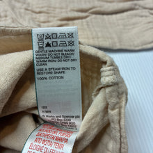 Load image into Gallery viewer, Girls M&amp;S, tan cotton wrap-front top, GUC, size 00,  