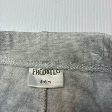 Load image into Gallery viewer, Unisex FRED &amp; FLO, grey cotton blend basic fleece lined track pants, elasticated, FUC, size 00,  