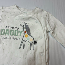 Load image into Gallery viewer, Unisex Next, cream cotton coverall, embroidered, GUC, size 000,  