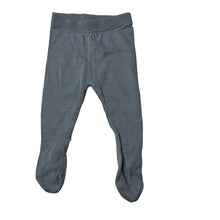 Load image into Gallery viewer, Unisex Dymples, blue cotton knit footed leggings, elasticated, EUC, size 000,  