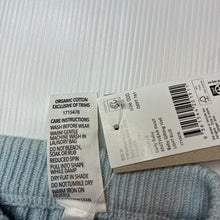 Load image into Gallery viewer, Unisex Dymples, blue organic cotton ribbed pants, NEW, size 000,  