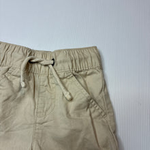 Load image into Gallery viewer, Unisex Baby Berry, beige cotton chino pants, elasticated, GUC, size 000,  