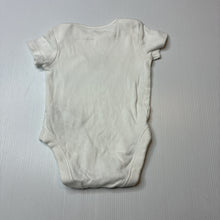 Load image into Gallery viewer, Unisex F&amp;F, cream cotton bodysuit, bear, GUC, size 000,  