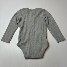 Load image into Gallery viewer, Unisex Anko, grey cotton blend ribbed long sleeve bodysuit, GUC, size 2,  
