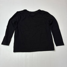 Load image into Gallery viewer, Unisex Anko, plain black cotton long sleeve t-shirt, GUC, size 4,  