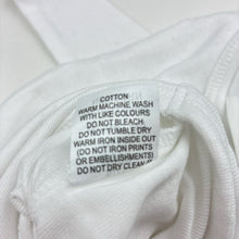 Load image into Gallery viewer, Unisex Marquise, white cotton long sleeve bodysuit, GUC, size 0000,  