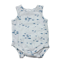 Load image into Gallery viewer, Unisex dynples, stretch cotton singletsuit, fish, GUC, size 000,  