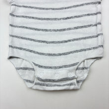 Load image into Gallery viewer, Unisex Bonds, striped stretch cotton ribbed bodysuit, FUC, size 0000,  