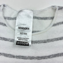Load image into Gallery viewer, Unisex Bonds, striped stretch cotton ribbed bodysuit, FUC, size 0000,  