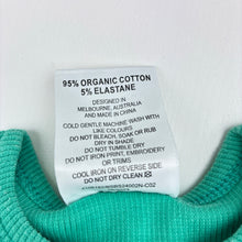 Load image into Gallery viewer, Unisex Sprout, teal organic cotton blend ribbed bodysuit, car, EUC, size 00,  