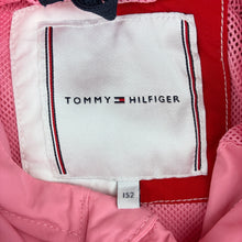 Load image into Gallery viewer, Girls Tommy Hilfiger, pink zip hooded jacket, mark on cuff, FUC, size 12,  