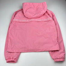 Load image into Gallery viewer, Girls Tommy Hilfiger, pink zip hooded jacket, mark on cuff, FUC, size 12,  