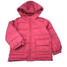 Load image into Gallery viewer, Girls Anko, pink zip hooded puffer jacket, minor marks, FUC, size 4,  