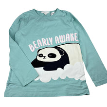 Load image into Gallery viewer, Girls Tilii, cotton long sleeve pyjama top, panda, EUC, size 10,  
