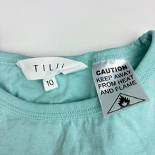 Load image into Gallery viewer, Girls Tilii, cotton long sleeve pyjama top, panda, EUC, size 10,  