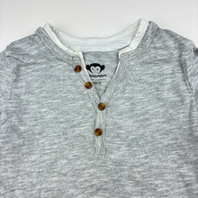 Load image into Gallery viewer, Unisex appaman, grey cotton long sleeve top, monkey, FUC, size 5,  