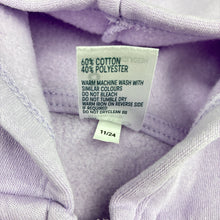 Load image into Gallery viewer, Unisex Anko, purple cotton blend zip fleece lined hooded sweater, FUC, size 8,  