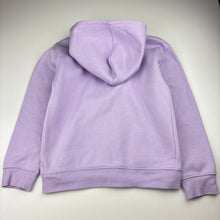 Load image into Gallery viewer, Unisex Anko, purple cotton blend zip fleece lined hooded sweater, FUC, size 8,  