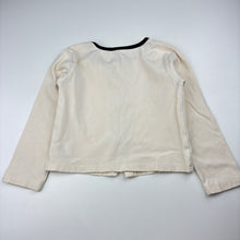 Load image into Gallery viewer, Girls BBL, cream long sleeve top, bow detail, GUC, size 6,  