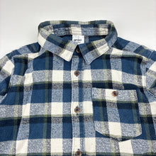 Load image into Gallery viewer, Boys Anko, check flannel cotton long sleeve shirt, FUC, size 5,  