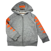 Load image into Gallery viewer, Unisex KID, cotton blend zip fleece lined hoodie, tiger, GUC, size 5,  