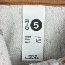 Load image into Gallery viewer, Unisex KID, cotton blend zip fleece lined hoodie, tiger, GUC, size 5,  