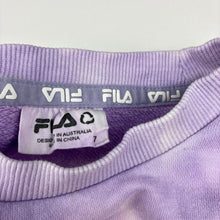 Load image into Gallery viewer, Unisex FILA, tie dyed cotton blend fleece lined sweater, GUC, size 7,  