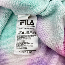 Load image into Gallery viewer, Unisex FILA, tie dyed cotton blend fleece lined sweater, GUC, size 7,  